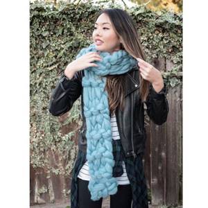 chunky knit scarves photo