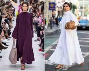 Широкие и роскошные: самые модные расклешенные платья 2021-2022 года 6