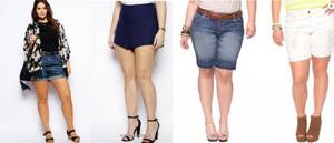shorts for plus size
