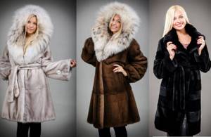 Fur coat for cold winter