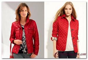 combination with a red jacket