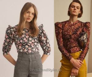stylish women&#39;s blouses with puff sleeves 2021 photo Rebecca aylor, Isabel-Marant