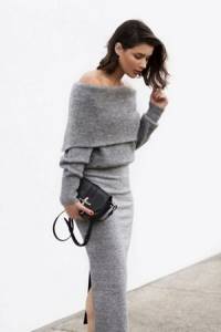 Stylish knitted dresses fall-winter 2021-2022: photo ideas for looks