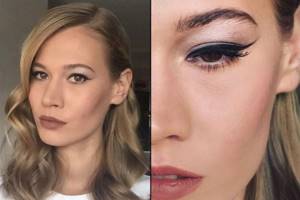 Arrows - Correct makeup for the impending eyelid