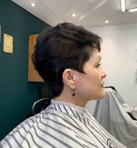 Garcon haircut for women over 50 years old