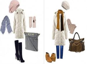 bag for a down jacket: options for a fashionable girl