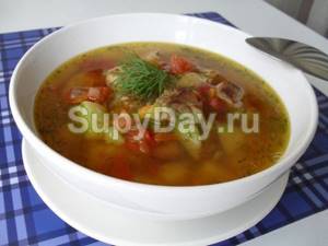 Roast pork soup