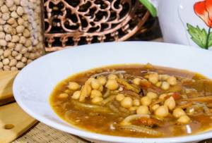 Soup with chickpeas and chicken - step-by-step recipes with photos