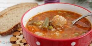 Soup with meatballs. Recipes with photos 