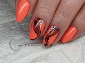 Super coral nail design ideas in clever examples