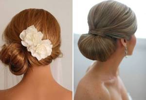 wedding hairstyle sleek bun