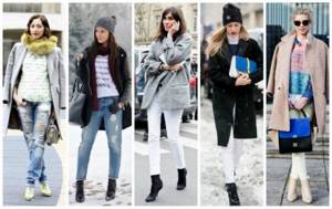 Светлые джинсы зимой: «за», «против», как носить