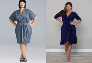 loose knitted dress for plus size