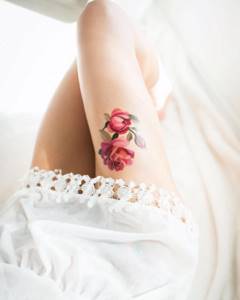tattoo for girls in watercolor style photo 12