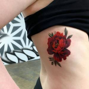 tattoo for girls in watercolor style photo 36