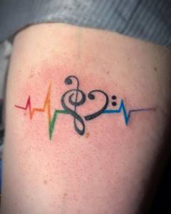 cardiogram tattoo
