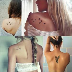 Bird Tattoo - Bird Tattoo On Back - Bird Tattoo On Back