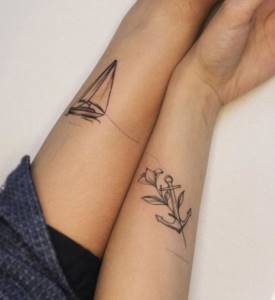 татуировки в стиле минимализм
