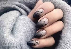 dark ombre nails