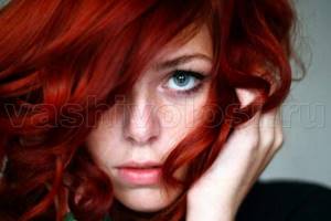 Shadows for blue eyes and red hair. Who suits red color 