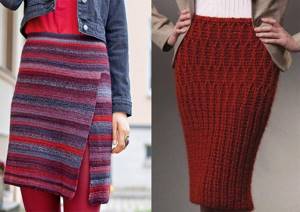 Тепло и красота: с чем носить вязаную юбку
