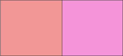 Warm and cool pink to determine color type