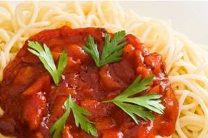 Tomato pasta sauce made from tomato paste, tomato. Recipe 
