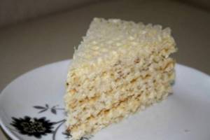 Торт из вафельных коржей: быстрые и простые рецепты