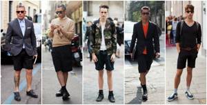 options for wearing Bermuda shorts