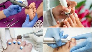 Types of hardware pedicure