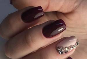 cherry manicure is the most beautiful