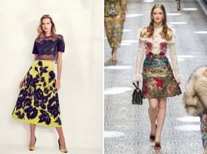 what to wear with a floral skirt