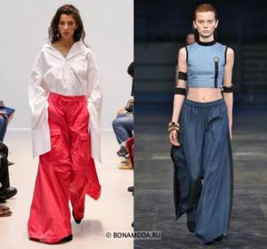 Women&#39;s trousers spring-summer 2021 - Wide-leg palazzo trousers