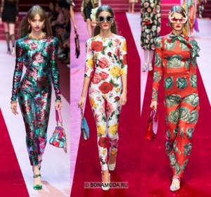 Women&#39;s jumpsuits spring-summer 2021 - floral print jumpsuits with long sleeves