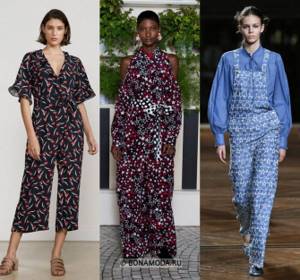 Women&#39;s overalls spring-summer 2021 - overalls with small patterns