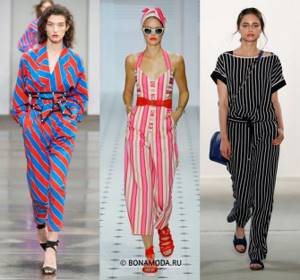 Women&#39;s jumpsuits spring-summer 2021 - striped jumpsuits