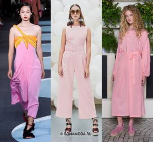 Women&#39;s jumpsuits spring-summer 2021 - Pink culottes