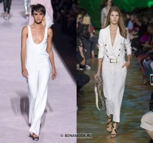 Women&#39;s jumpsuits spring-summer 2021 - Stylish white evening jumpsuits