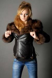 Женские кожаные куртки - 2021 с натуральным мехом