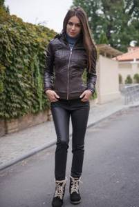 Women&#39;s leather jackets - 2021 with natural fur