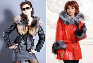 женские кожаные куртки зима