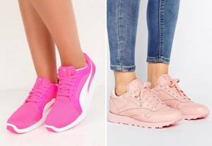 women&#39;s pink sneakers