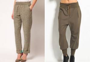 women&#39;s winter trousers with elastic